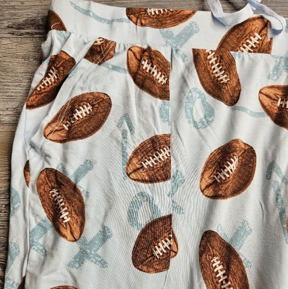 Posh Peanut Adult Jogger Pajama Pants Loungewear Football theme Size 2XL - Picture 4 of 5
